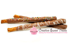 Chocolate Dipped Pretzel Rods Delivered - Assorted