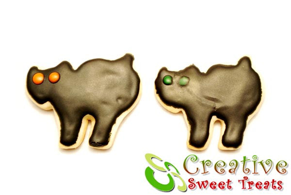 Black Cat Sugar Cookies Delivered