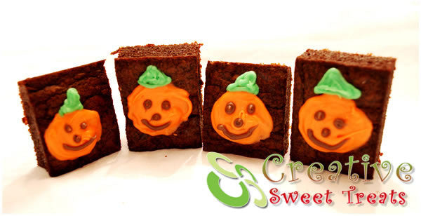 Brownies With Pumpkins