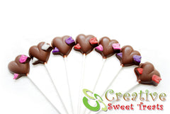 Chocolate Arrow Heart Suckers Delivered