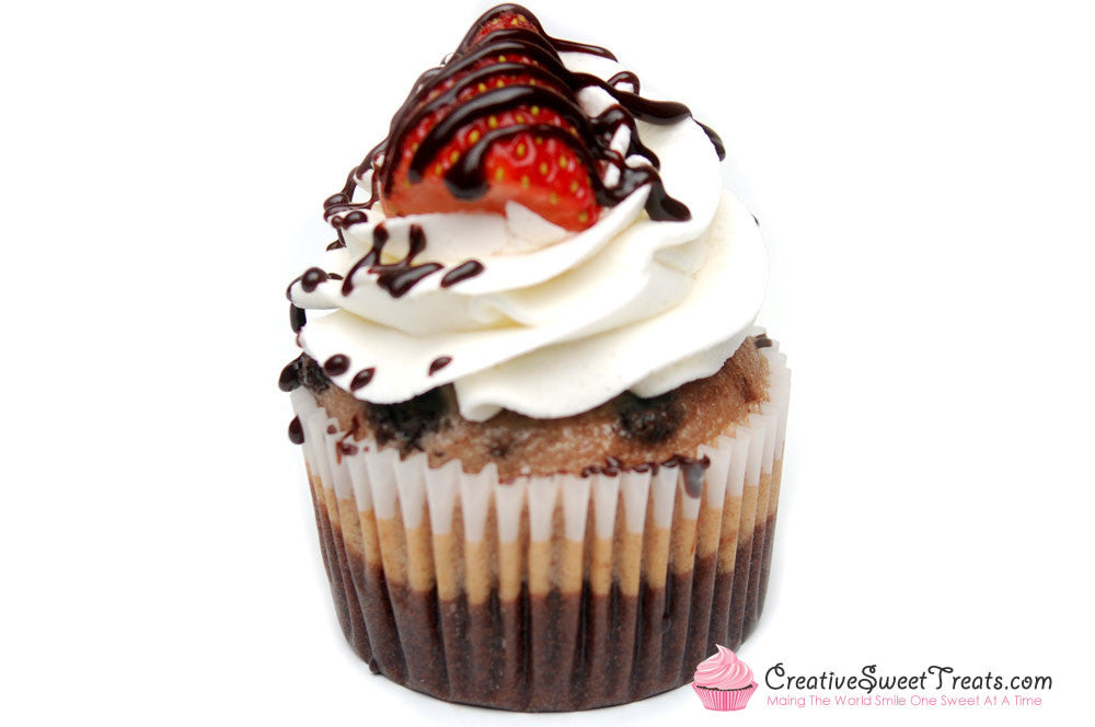 Chocolate Covered Strawberry Cupcakes