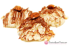 Coconut Macaroons Drizzled in Chocolate and Topped with an Almond Delivered
