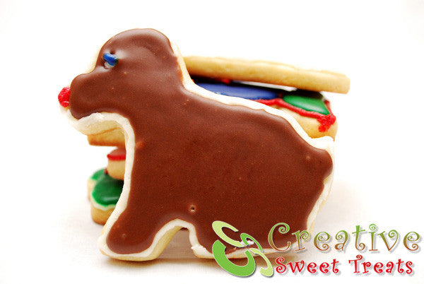 Dog Shaped Sugar Cookies Delivered