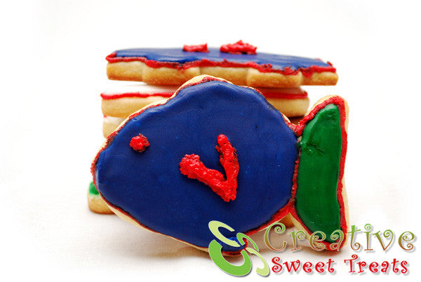 Fish Shaped Sugar Cookies Delivered