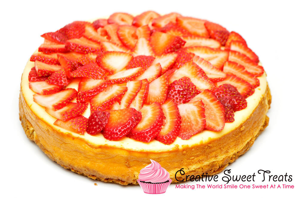 New York Cheesecake with Fresh Strawberries
