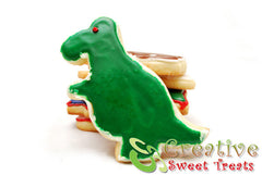 T-Rex Shaped Sugar Cookies Delivered