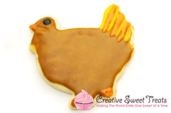 Turkey Shaped Sugar Cookies Delivered