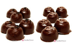 6 Chocolate Covered Black Sea Salt Caramels & 6 Chocolate Covered Pink Himalayan Salt Caramels Delivered