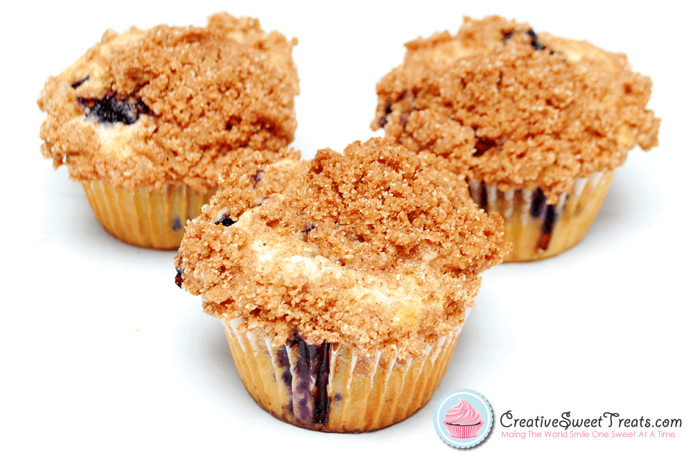 Blueberry Muffins With Crumb Topping Delivered