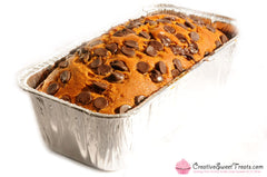 Pumpkin Bread Topped with Chocolate Chips