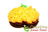 Pumpkin Shaped Brownies