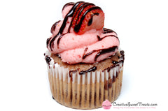 Strawberry Cupcake with Strawberry Buttercream