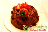 Triple Chocolate Strawberry Cake