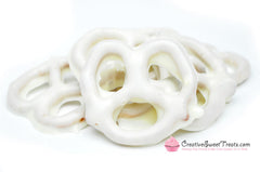 Mini White Chocolate Dipped Pretzels Delivered